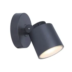 Lutec EXPLORER Wandlamp Donkergrijs LED 5,9W