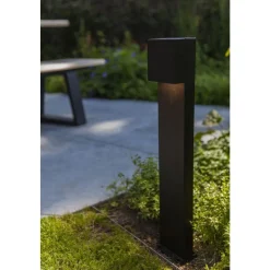 Lutec GEMINI Tuinpaal Mat zwart LED 9,5W