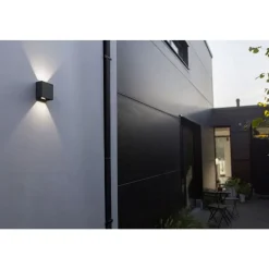 Lutec GEMINI Wandlamp Donkergrijs LED 10W