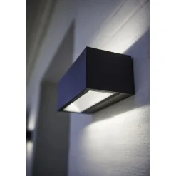 Lutec GEMINI Wandlamp Donkergrijs LED 21W