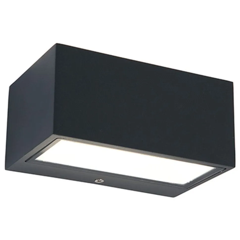 Lutec GEMINI Wandlamp Donkergrijs LED 10,5W