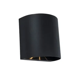 Lutec GEMINI Wandlamp Mat Zwart LED 10W