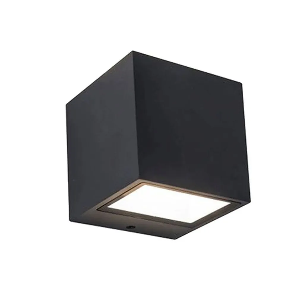 Lutec GEMINI Wandlamp Mat zwart LED 9W