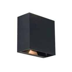 Lutec GEMINI Wandlamp Mat zwart LED 10W