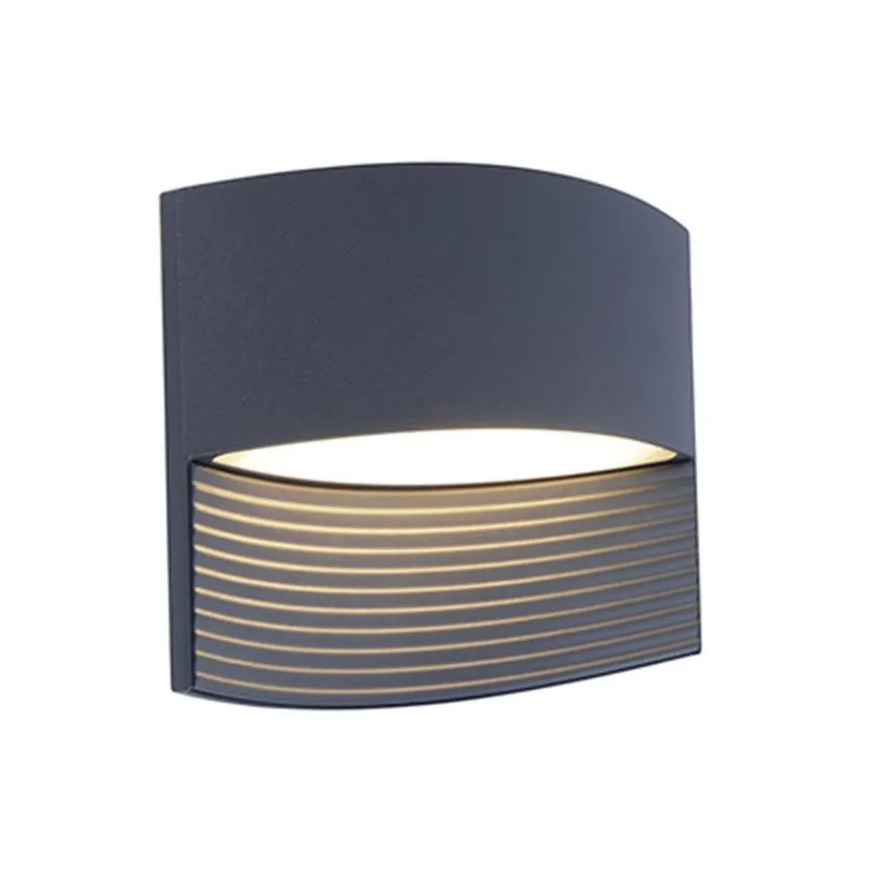 Lutec LOTUS Wandlamp Donkergrijs LED 11W