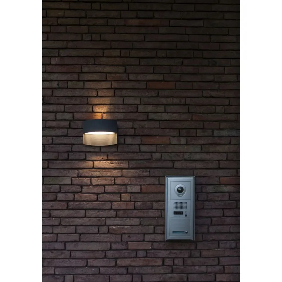 Lutec LOTUS Wandlamp Donkergrijs LED 11W