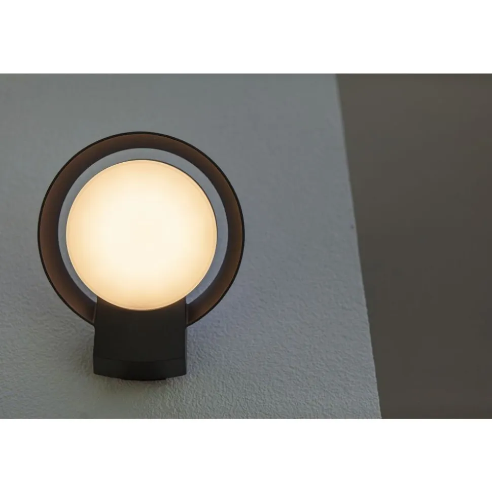 Lutec POLO Wandlamp Donkergrijs LED 15W