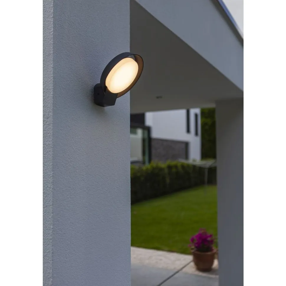 Lutec POLO Wandlamp Donkergrijs LED 15W