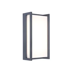 Lutec QUBO Wandlamp Donkergrijs LED 17,3W