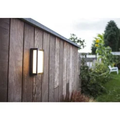 Lutec QUBO Wandlamp Donkergrijs LED 17,3W