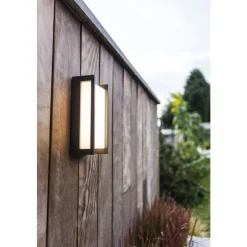 Lutec QUBO Wandlamp Donkergrijs LED 17,3W