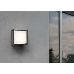 Lutec QUBO Wandlamp Donkergrijs LED 9,5W