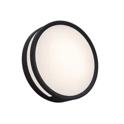 Lutec ROLA Wand / plafondlamp Mat zwart LED 13W