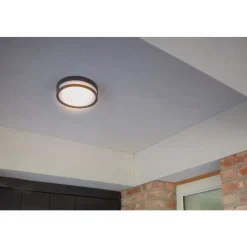 Lutec ROLA Wand / plafondlamp Mat zwart LED 13W