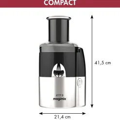 Magimix Juice Expert 3 Chroom/Zwart