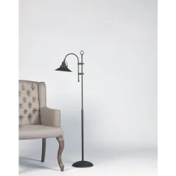 Marckdael BILIARDO INDOOR FLOOR LAMP 1120 DARK BRONZE H130 1*E27 + METAL SHE