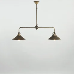 Marckdael BILIARDO INDOOR 0187/2F ANTIQUE BRASS 2*E27 + METAL SHELL