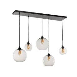Marckdael CEILING LAMP 1588-PL5 RECTANGLE BLACK 5*E27 FOR GL