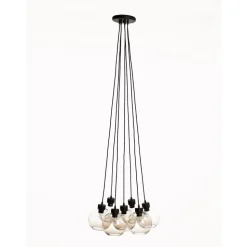 Marckdael NANTUCKET SUSPENSION 3409-S7 RUST + TISSUE BLACK 7*E27