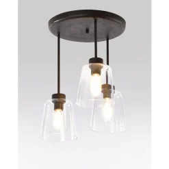 Marckdael NEW YORK CEILING LAMP 3402-R3 ROUND RUST 3*E27
