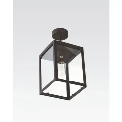 Marckdael QUADRO 3321-PL1 SMALL PLAFONIER GLAS ROEST 1*E27