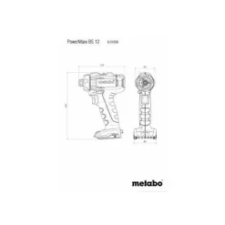 Metabo 601036870 ACCU BOOR- EN SCHROEFMACHINE POWERMAXX BS 12 MW 12V LI 12V 2X2,0AH SC 30 + 74 ACCESSOIRES