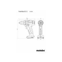 Metabo 601036870 ACCU BOOR- EN SCHROEFMACHINE POWERMAXX BS 12 MW 12V LI 12V 2X2,0AH SC 30 + 74 ACCESSOIRES