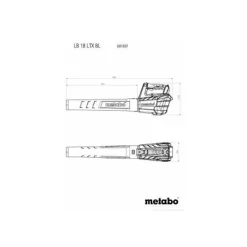 Metabo ACCU BLADBLAZER LB18LTX BL 18V BODY BRUSHLESS 601607850