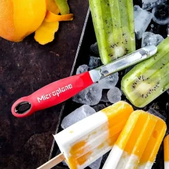 Microplane Dunschiller met kartel rood/rvs