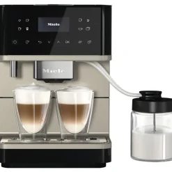 Miele CM 6360 MilkPerfection Vrijstaande koffiezetautomaat Obsidiaanzwart CleanSteelMetallic
