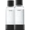 MySoda Fles 0,5L Bottle 2-pack Black