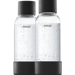 MySoda Fles 0,5L Bottle 2-pack Black