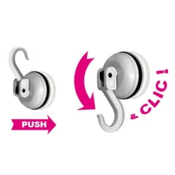 Nerthus Haak met zuignap draagt tot 4kg