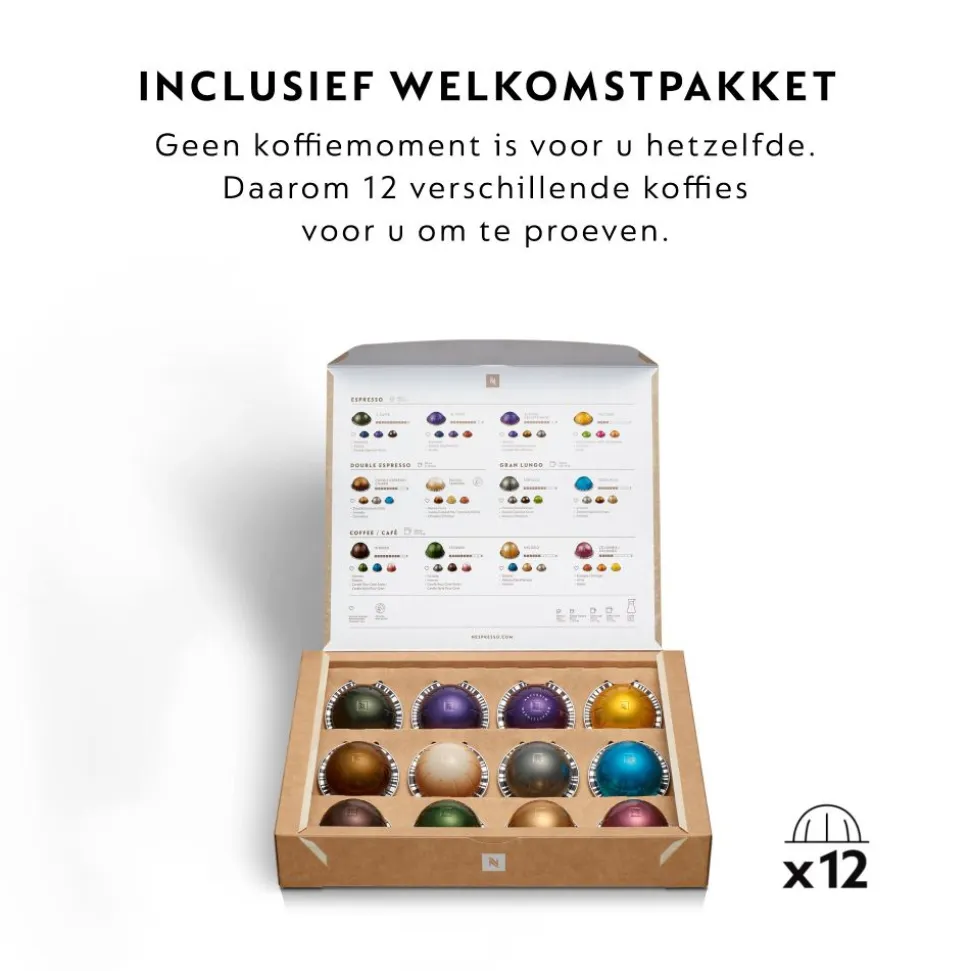 Nespresso Magimix M600 Vertuo Plus Kersenrood