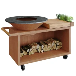 Ofyr Island Corten 100 PRO Teak Hout