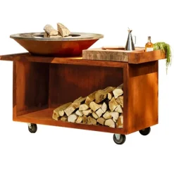 Ofyr Island Corten 100 PRO Teak Hout