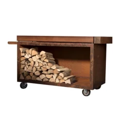 Ofyr Mise en Place Table Corten 135 PRO Teak Hout