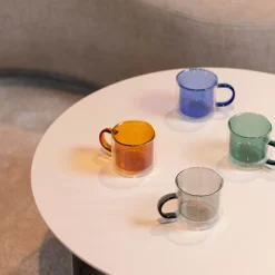 Ona Liv Beker 27cl dubbelwandig - set/2 amber