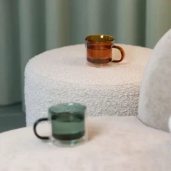 Ona Liv Beker 27cl dubbelwandig - set/2 amber