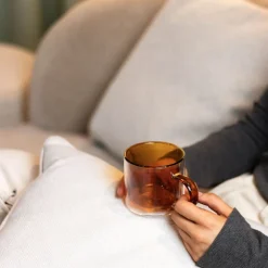 Ona Liv Beker 27cl dubbelwandig - set/2 amber