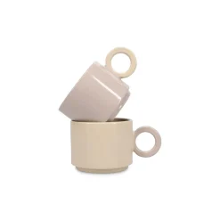 Ona Lou Beker 28cl beige/grijs