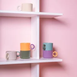 Ona Lou Beker 28cl blauw/groen