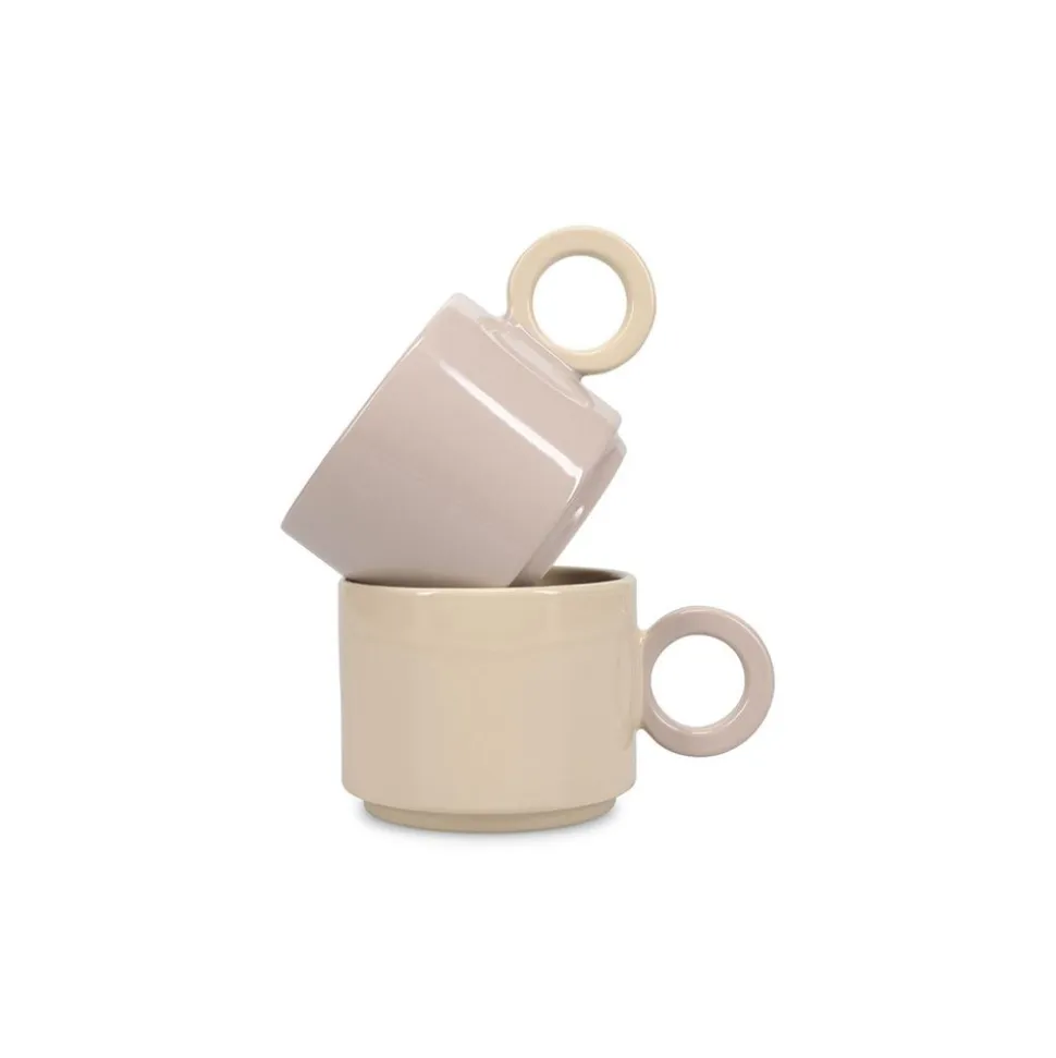 Ona Lou Beker 28cl grijs/beige