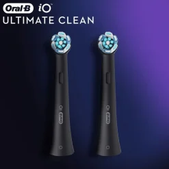 Oral-B iO Ultimate Clean - Opzetborstels - Zwart - 2 Stuks
