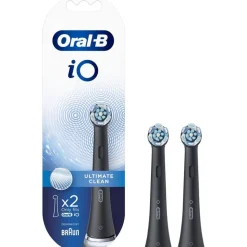 Oral-B iO Ultimate Clean - Opzetborstels - Zwart - 2 Stuks