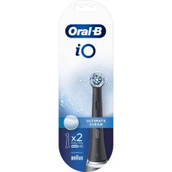 Oral-B iO Ultimate Clean Opzetborstels Zwart 2 Stuks