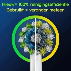 Oral-B PRO Cross Action Opzetborstels Wit | 10 stuks
