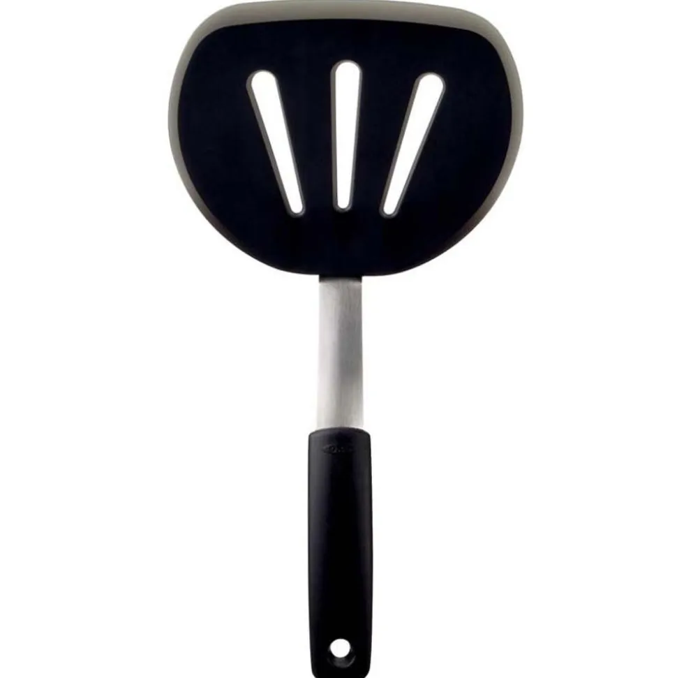Oxo Extra Flexibele Pannenkoekspatel met gleuf, breed, siliconen