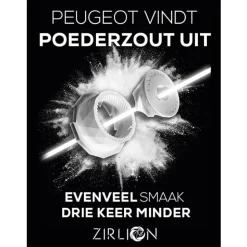 Peugeot Boreal Manuele zoutmolen van hout 12cm bloembladroze