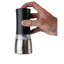 Peugeot Daman Elektrische zoutmolen u'Select, iriserend zwart, 16 cm